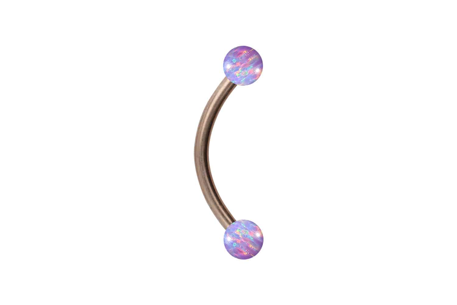 Titan Piercing Banane SYNTHETISCHE OPALE